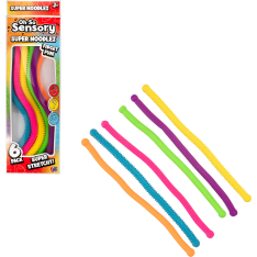 Super Noodlez Fidget 6 pieces stretchy noodle