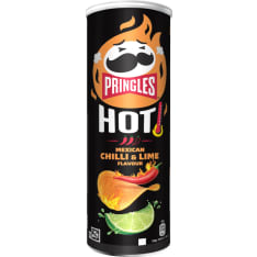 PRINGLES Hot Mexican Chilli and Lime 160g Potato Chips