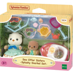 Sylvanian Families 5804 Sea Otter Sisters-Splashy Snorkel Set-