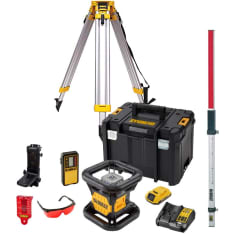 Dewalt XR DCK374D1RND 18V 2Ah pyörivä punainen tasolaser