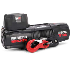 Warrior Titan 4500 12V electric winch with Armortek Extreme rope