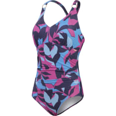 Speedo Shaping Printed V Neck+ Women's Swimsuit
