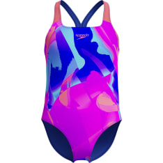 Speedo Digital Allover Powerback tyttöjen uimapuku