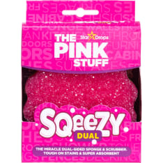The Pink Stuff Sqeezy Dual Scrubber sieni
