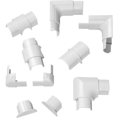 D-Line 30x15 mm valkoinen 10 osaa adapterisetti