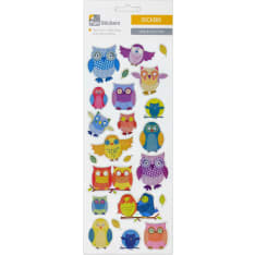 Fun Stickers Funky Owls tarrat