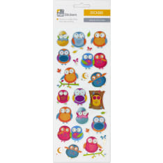 Fun Stickers Bright Owls tarra