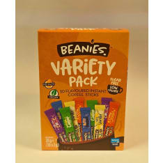 Beanies instant coffee variety pack, 10 pcs x 2 g