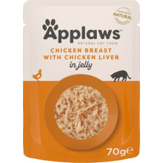 Applaws kana & maksa hyytelössä 70 g kissanruoka