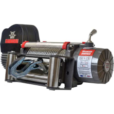 Warrior Samurai 8000 Gen2 12V 29m x 8,3mm IP67 electric winch with steel cable