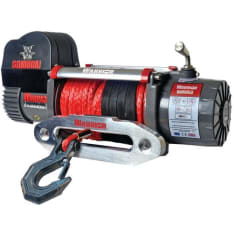 Warrior Samurai 8000 Gen2 12V 25m x 8mm IP67 electric winch with synthetic rope