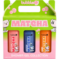 Bubble T Matcha Shower Gel Collection lahjapakkaus