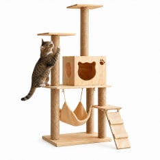 Pohjolan Lemmikkitarvike wooden cat climbing tree
