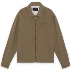 Lyle & Scott Enzyme Wash Zip Through Overshirt