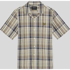 Lyle & Scott Linen Check miesten pellavakauluspaita