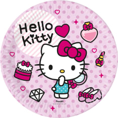 Hello Kitty 8 kpl 23 cm pahvilautanen