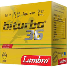 Lambro Biturbo 12/70 3 3.3mm 36g shotgun cartridge