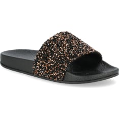 No Logo Name Casual Aqua Slippers