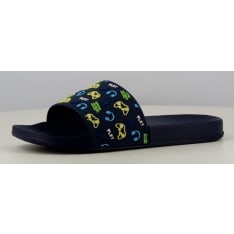 No Logo Name Aqua Slippers