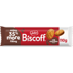 Lotus Biscoff Maitosuklaa 110g täytekeksi
