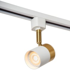 Lucide Track Floris matt gold/white spotlight for rail