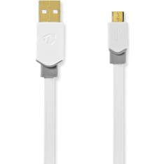 Nedis CCBW60500WT10 USB-A Uros-USB Micro-B Uros 1.00 m USB2.0 kaapeli