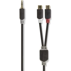 Nedis 3.5 mm male - 2x RCA female stereo audio cable