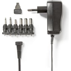 Nedis ACPA006 AC 7.2 W 3 - 12 V DC 1.80 m 1.0 A A Yleisvirtalähde