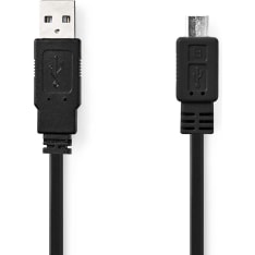 Nedis CCGP60505BK10 USB-A Uros-USB Micro-B Uros 1.00 m USB2.0 kaapeli