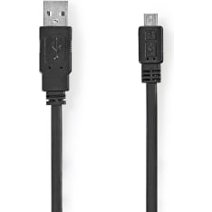 Nedis CCGP60410BK10 USB-A Uros-USB Micro-B Uros 1.00 m USB2.0 kaapeli