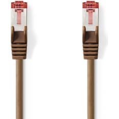Nedis brown Cat6 S/FTP network cable
