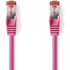 Nedis pink Cat6 S/FTP network cable