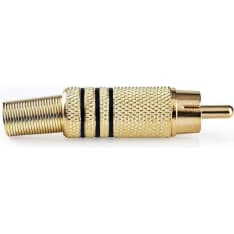 Nedis CAGP24900BK Straight Male 10 pcs RCA Connector