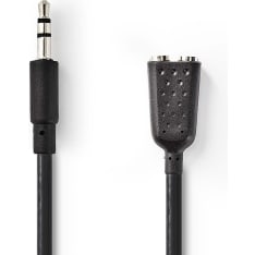 Nedis 3.5 mm uros - 2x 3.5 mm naaras kuulokejakaja