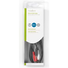 Nedis 3.5 mm male - 2x RCA male stereo audio cable