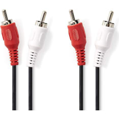Nedis 2 x RCA male to 2 x RCA male stereo audio cable