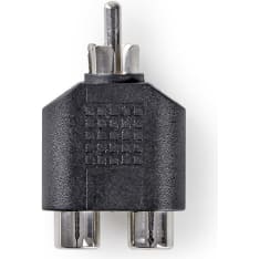 Nedis CAGB24940BK RCA Male to 2x RCA Female Subwoofer Adapter