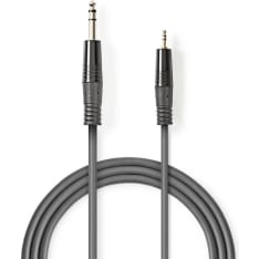 Nedis 6.35 mm male to 3.5 mm male stereo audio cable