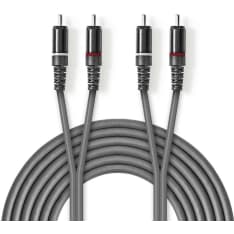 Nedis 2 x RCA male to 2 x RCA male stereo audio cable