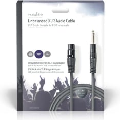 Nedis unbalanced XLR female - 6.35 mm male XLR audio cable