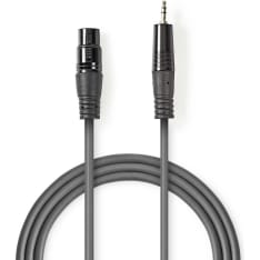 Nedis XLR uros - 3.5 mm uros XLR-audiokaapeli