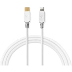 Nedis valkoinen USB-C - Lightning kaapeli