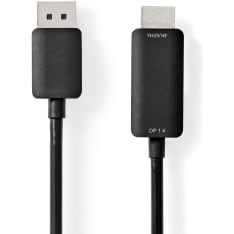 Nedis 2 m DisplayPort 1.4 - HDMI kaapeli