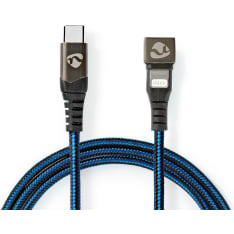 Nedis USB-C - Lightning synchronization and charging cable with swivel connector