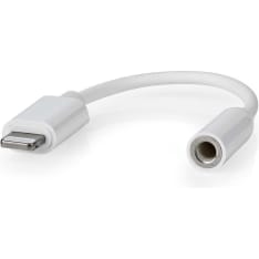 Nedis CCGB39950WT01 Apple Lightning 8-Pin-3.5 mm naaras  0.10 m Lightning Sovitin