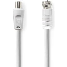 Nedis CSGP41800WT50 F male-IEC(Coax)Male 5.00 m Coaxial cable