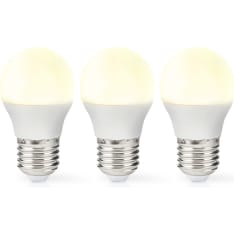 Nedis LBE27G452P3 E27 4.9 W 3KPL LED Lamppu