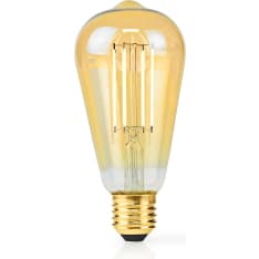 Nedis LBDE27ST64GD1 ST64 4,9W 470lm E27 LED Filamenttilamppu