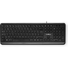 Nedis KBMU200BKFR AZERTY FR Wired Keyboard