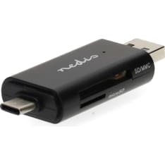 Nedis USB-C/USB-A (2.0) muistikortinlukija
